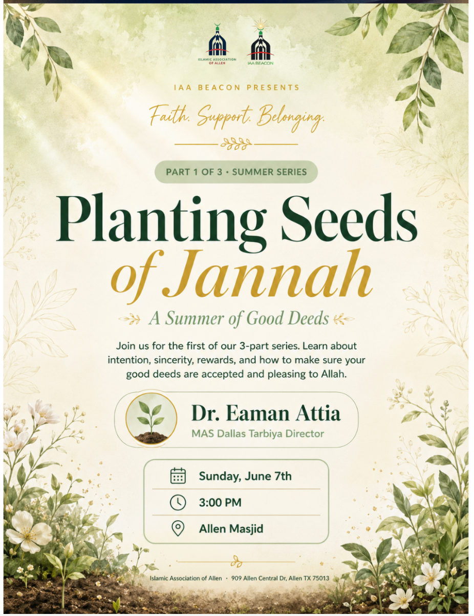 Event flyer for Planting Seeds of Jannah